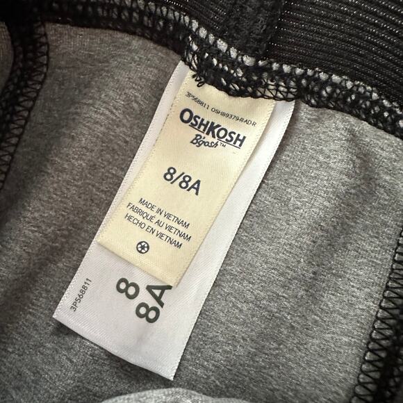 NWT Oshkosh B’gosh boys activewear pants snugfit base layer grey kids sz 8 - Picture 4 of 9